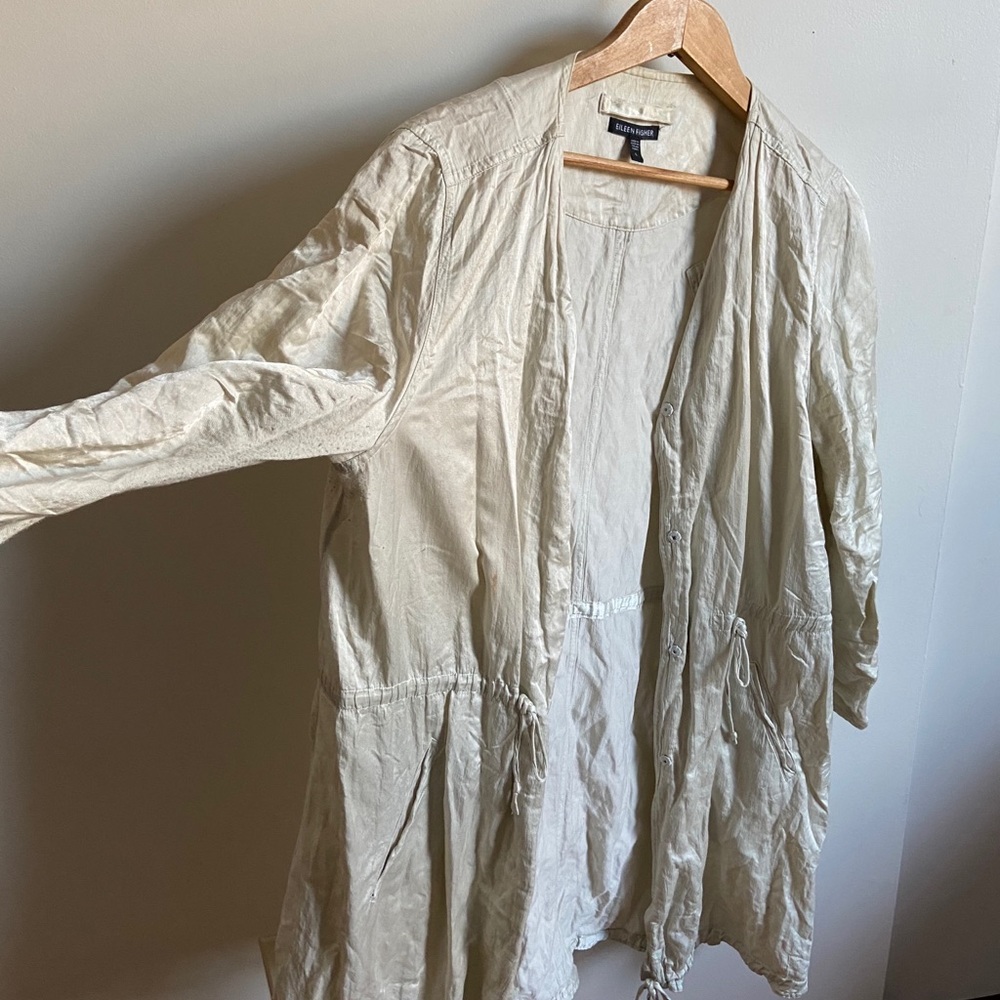 Eileen fisher crinkled jacket